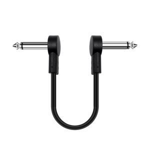 이펙터 Pc 24AWG 기타 페달 케이블 10cm 50cm 직각 일렉트릭 기타베이스 소음 감소 플랫 패치