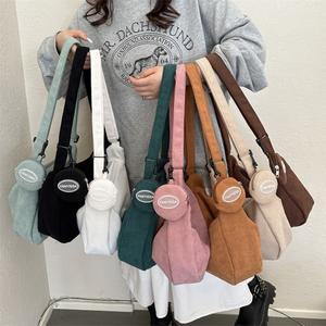 코듀로이 반달 크로스백 호보백 여행용크로스백 유럽여행가방 8종