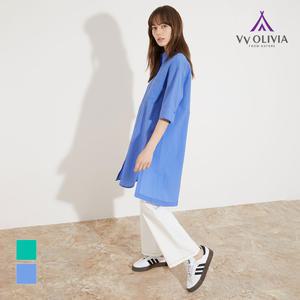 [비비올리비아] 버튼 롱 셔츠_VVCNL3M4471