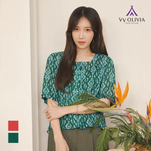 [비비올리비아] 스퀘어 넥 블라우스_VVCNS3M4361