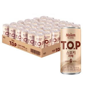 맥심 TOP 티오피 스모키라떼 캔커피 200ml x 36개입