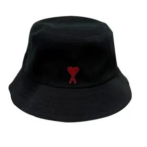 25SS 하트 로고 자수 피치 코튼 버킷햇 모자 (UHA246 AW0041 001) [당일]