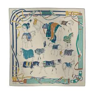 HERMES 에르메스 Ronds de Marche 남성 스카프 100 H102730T 08