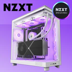 [국내정품] NZXT H6 FLOW RGB 어항케이스 컴퓨터 미들타워 케이스 화이트