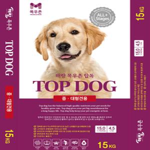 목우촌 탑독 15kg 중대형견 전용사료