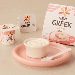 요플레 그릭 복숭아80g*4
