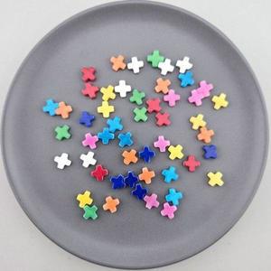 비즈팡 [J3-4-02]원석십자가 8mm (내경0.8mm) 마산옥멀티 묵주팔찌만들기