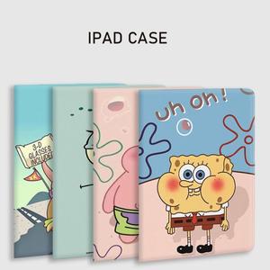 스폰지 밥 패트릭 스타 카와이 만화 케이스 ipad 호환 Air 4 5 8th 9th 10.2 11 Mini 실리콘 충격 방지 커