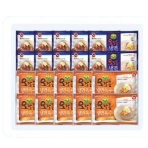 교동 하우촌 오장동 물냉면(냉동) 면사리, 180g, 10개 + 냉면육수, 330g, 10개