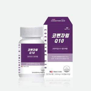 코엔자임 Q10 500mg x 60캡슐 증세 심장약 발시림 빈맥 부정맥 다리저림 손떨림원인