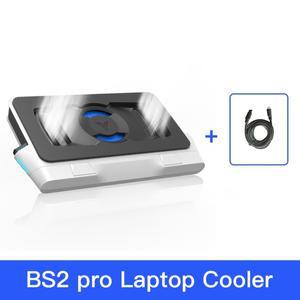Flydigi BS2 pro 노트북 쿨러 오버클로킹 압력 공기 이중 소음 감소 스마트 가변 주파수 컴퓨터 브래킷 NEW