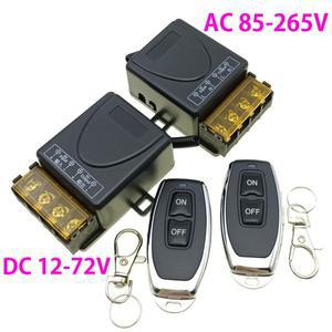 DC12V-72V 범용 무선 원격 제어 스위치 단일 채널 DC 워터 펌프 컨트롤러 스마트