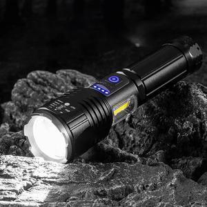 LED 충전식 줌 써치 라이트 캠핑 자전거 해루질 랜턴 보조배터리 미니 후레쉬 S679