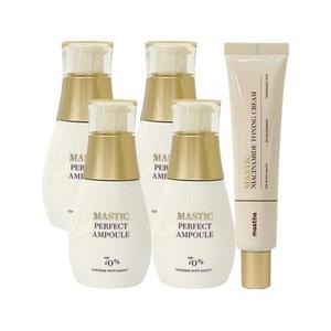 매스티나 앰플 시즌3 화이트 매스틱 퍼펙트 25ml 4개+토닝 크림 40ml