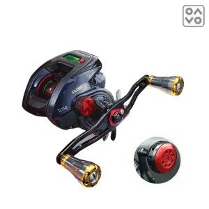 수심측정 트라이펙타 LCD-W 갈치 문어 한치 베이트릴 더블핸들 드랙력10kg