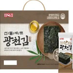 [삼육김본사] 광천김 4호 선물세트 도시락김 4g, 32봉