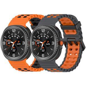 갤럭시워치8 클래식 46mm 마린 스포츠 투컬러 실리콘 스트랩 시계줄 밴드