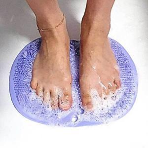 고품질 발세척 발세척매트 브러쉬 풋 각질 실리콘 연보라 마사지 각질 제거 발세척매트 발닦이 WF6AD54