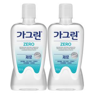 가그린 제로 구강청결제 750ml x2개