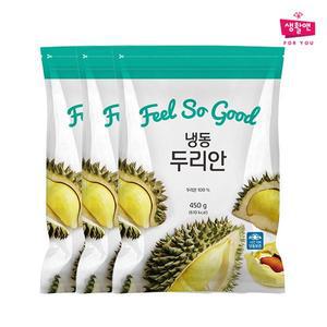 [웰팜][생활앤] 냉동 두리안 450g x 3팩