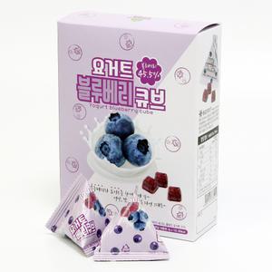 산마을 요거트 블루베리 큐브 2gx10개입 삼각포장 동결건조 요거트 큐브