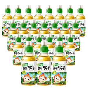 어린이 작두콩차 음료수 물 200ml 24개 미니 페트병 유기농 코코몽 아기 유아 단체 유치원 어린이집