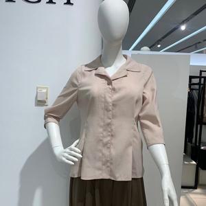 갤러리아 안지크(23 S/S 70%할인)여름셔츠 브이넥블라우스 시원한카라티셔츠(
