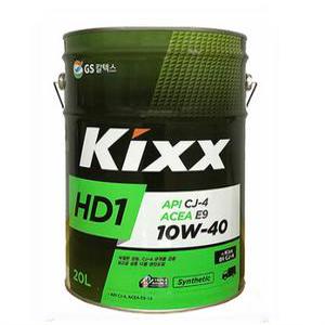 Kixx HD1 10W40 CJ-4 CK-4 중소형 대형 중장비 디젤 엔진오일 킥스 20L