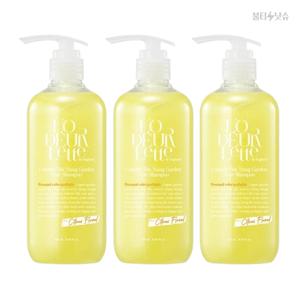 로더렛 더일랑가든 샴푸 컬러핏 퍼퓸 두피진정 약산성 샴푸 500ml 3개