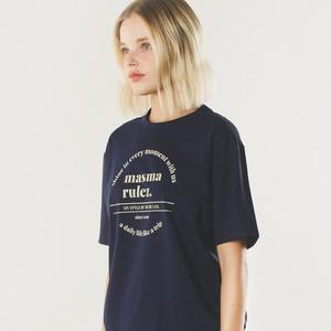 [마스마룰즈]circle symbol cool cotton T-shirt _Navy