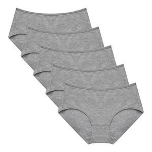 데일리 순면팬티 5P 무지 삼각 여성 면 팬티