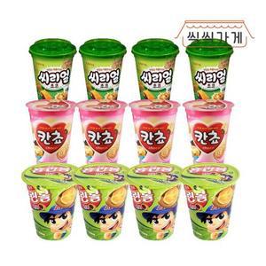 [씩씩가게]홈런볼컵 51g + 칸쵸컵 88g + 씨리얼컵 89g 4개씩 12ea