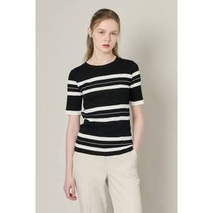[BCBG](의정부점)올앤선드리 A 스트라이프 니트 BL(A4F7G471)