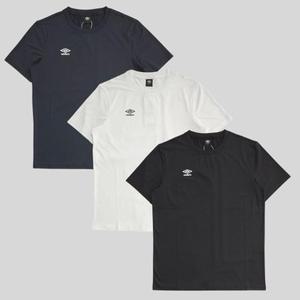 [엄브로] 2025 UQ121SRS11/베이직 폴리스판 스몰로고 반팔티 /BLK0(블랙),DVY0(네이비),WHT0(화이트)