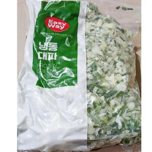 냉동 손질대파 파기름용 냉동파 다진대파채 1kg