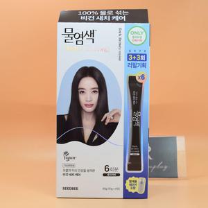 1+1 씨드비 김혜수piCk 프리미엄 물염색 다크 브라운 3회분 + 3회분 + 염색용 쉐이커 증정