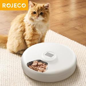 ROJECO 자동 애완 피더 습식 디스펜서 6 무선 스마트 고양이 개 공급을위한 Kibble