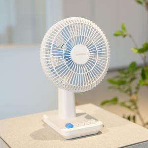 루미트론 레트로 무선 BLDC 스탠드 회전 선풍기  5.3인치/대용량 배터리