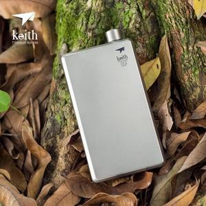 Keith  티타늄 힙 플라스크 깔때기 100ml Drinkware 야외 스포츠 캠핑 하이킹 냄비 위스키 와인 알코올 병