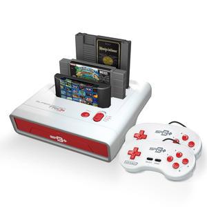 레트로 비트 슈퍼 트리오 NES 1 레드 제네시스 게임용 3 및 포트 HD HDMI 닌텐도 플러스 화이트 IN 세가 시스템 720P SNES 콘솔
