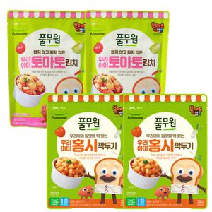 풀무원 우리아이 토마토 김치 + 홍시 깍두기 2개씩