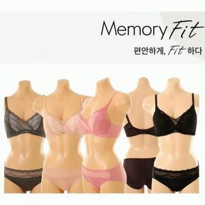 (행사) 볼륨감 살려주는 메모리 핏 소프트 몰드 브라 햄팬티 세트(C컵) VBR0950