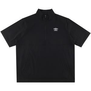 엄브로 시어서커 반팔 스탠넥 아노락 UQ221CWT63BLK