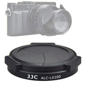 JJC 블랙 ACLX100 자동 자가 유지 보호 렌즈 캡, 파나소닉 루믹스 LX100 / II/ 라이카 D-LUX 타입 109 7, LX100II 마크 II M2 D LUX 7 카메라 캡 호환