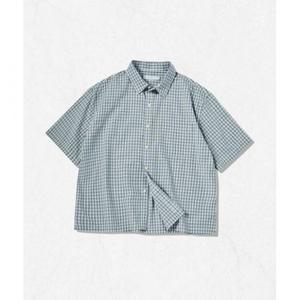 시그니처 SIGNATURE [7월 21일 배송] 크롭 체크 하프 셔츠[블루] 25SUMCCHS-001 2376285
