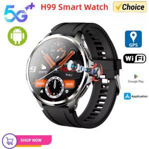H99 스마트워치 5G LTE 안드로이드 10 0 190 로터리 카메라 삽입 Sim 카드 Google Play 앱 다운로드 GPS WIFI 심박수 Smartwatch