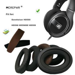 Sennheiser HD569 헤드셋 부품용 교체용 이어 패드 가죽 쿠션 벨벳 귀마개 슬리브 커버