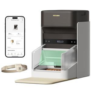 PETLIBRO 업그레이드 RFID 자동 고양이 사료 공급기, 5G Wi-Fi 반려동물 라이트 칼라 태그를 사용한 3L 공급기 앱 제어, 태그 활성화 한 개 디스펜서 1-10 식사 제어