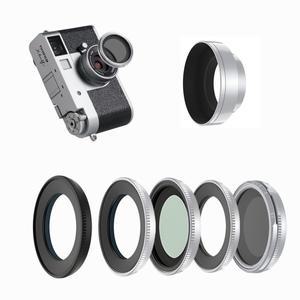 Fujifilm X-Half 카메라용 마그네틱 MCUV CPL 1/4 블랙 미스트 VND 중립 밀도 렌즈 후드
