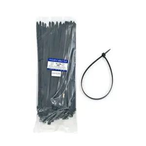 Kimspp 8x350mm 케이블타이 블랙 전선정리 자루끈 배선정리 밴드